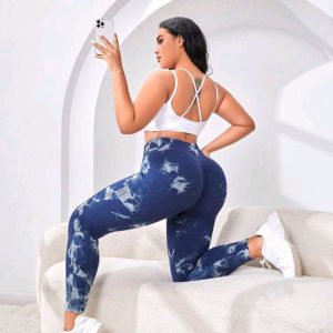 Calza tie dye Azul 0404